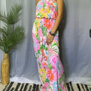Lilly Pulitzer floral maxi dress